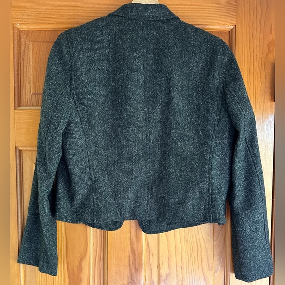 Lauren Ralph Lauren Wool Gray/Black Blazer 100% Lana Wool Woolmark Jacket 8P - Picture 8 of 8